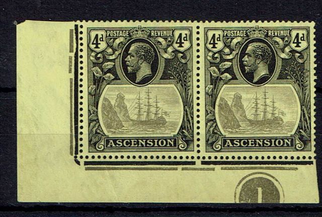 Image of Ascension SG 15/15c VLMM British Commonwealth Stamp